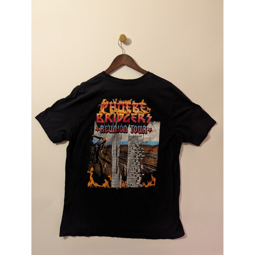 Phoebe Bridgers T-Shirt Unisex XL Black Excellent Reunion Tour 2022 Band Merch